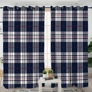 Plaid Style 2 Panel Curtains