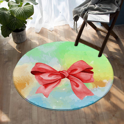 Image of Cute Bow SW0487 Round Rug