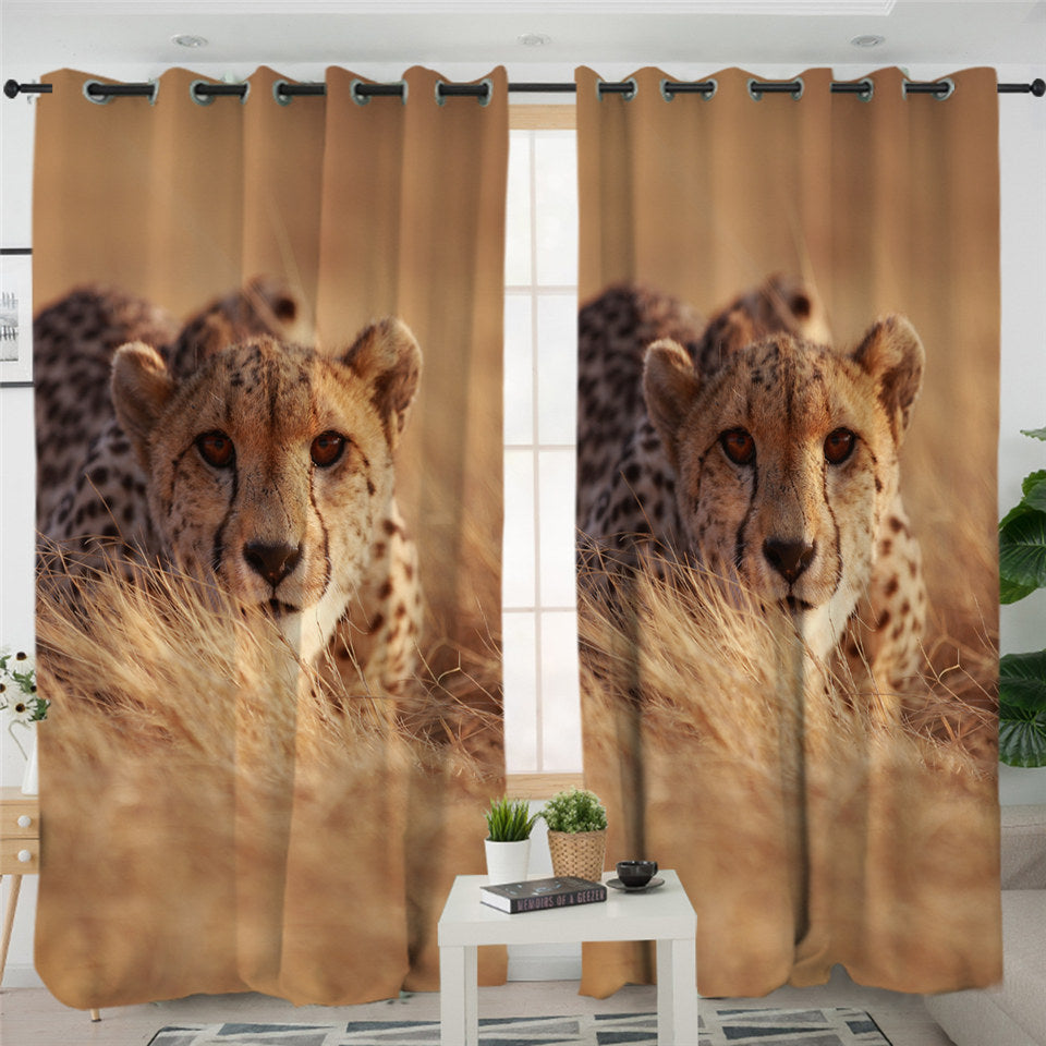Leopard 2 Panel Curtains