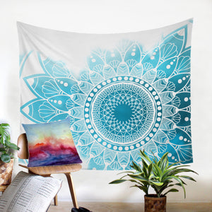 Aqua Mandala SW1107 Tapestry