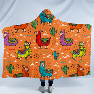 Dessert Llamas SW0512 Hooded Blanket