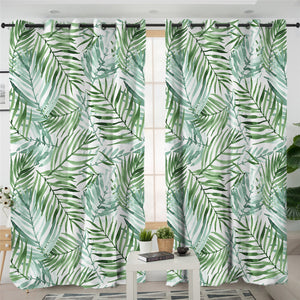 Leaves In Harmony 2 Panel Curtains