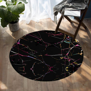 Cracked Tiles SW0531 Round Rug