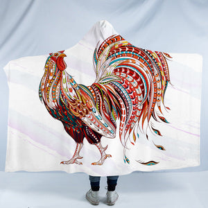 Stylized Rooster SW1000 Hooded Blanket