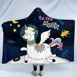 Moon Sheep SW0008 Hooded Blanket