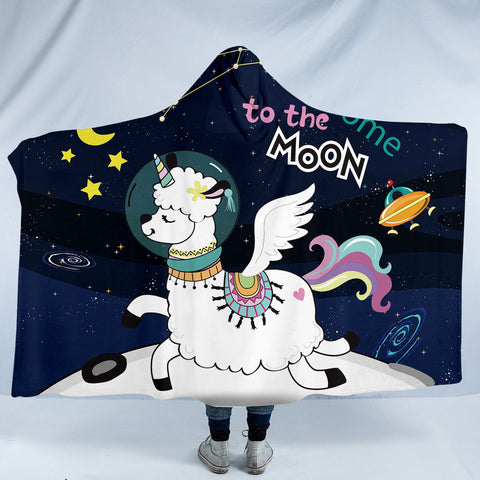 Image of Moon Sheep SW0008 Hooded Blanket