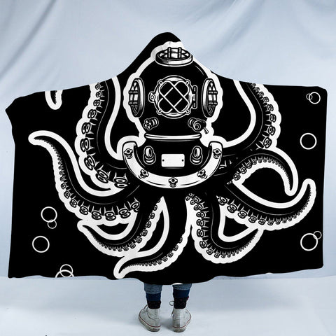 Image of Diver Octopus SW0063 Hooded Blanket