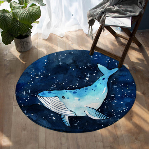 Image of Space Whale SW0883 Round Rug