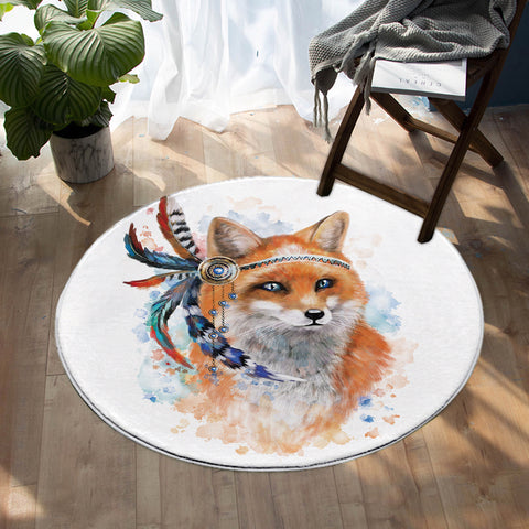 Image of Warchief Fox SW0028 Round Rug