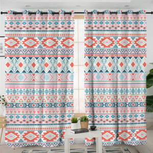 Geometric Themed 2 Panel Curtains