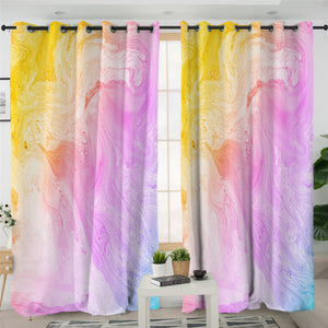 Abstract Pastel 2 Panel Curtains