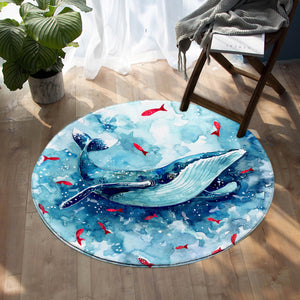Huge Whale SW0999 Round Rug