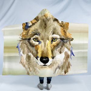 Wolf Mugshot SW0992 Hooded Blanket