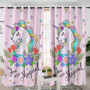 You Are Magical Pastel 2 Panel Curtains