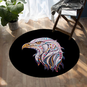 Stylized Hawk SW1157 Round Rug