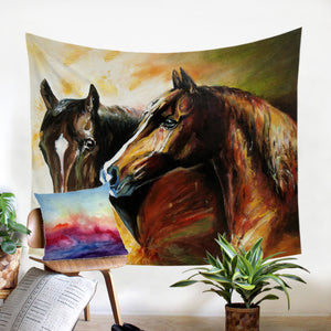 Horse Duo SW1103 Tapestry