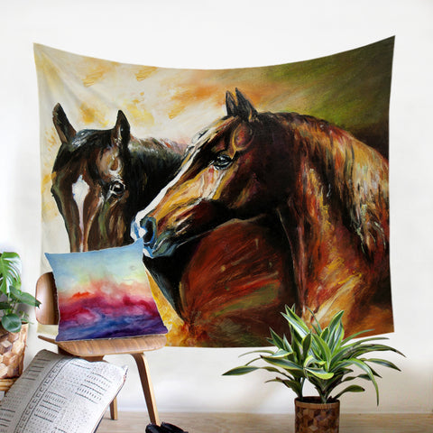Image of Horse Duo SW1103 Tapestry