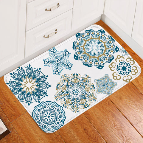 Image of Intricate Flower Designs Door Mat