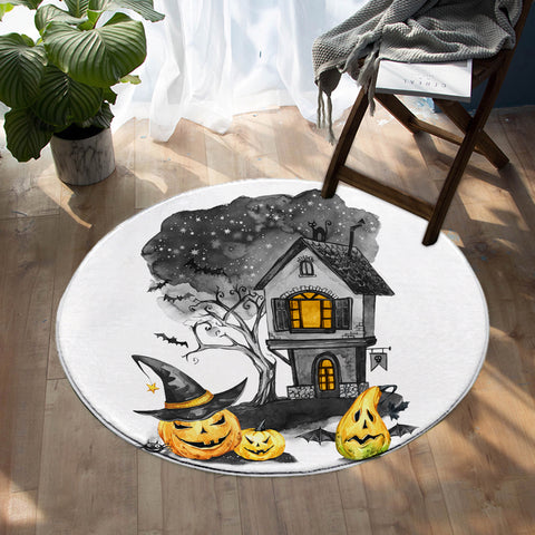 Image of Halloween House SW1101 Round Rug