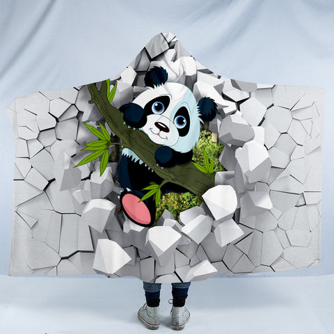 Image of Wrecking Panda SW0070 Hooded Blanket