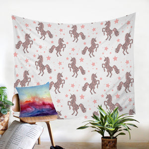 Prancing Unicorn SW1202 Tapestry