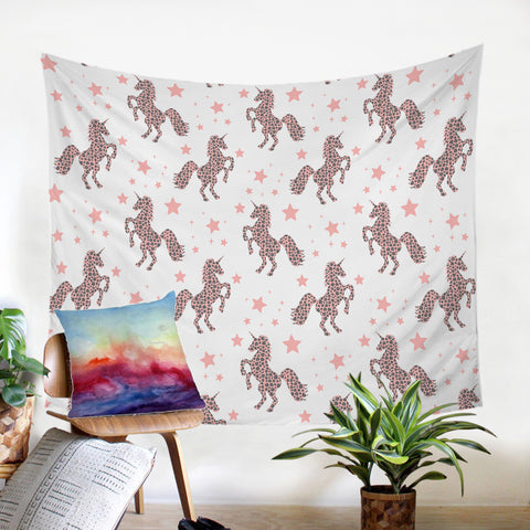 Image of Prancing Unicorn SW1202 Tapestry