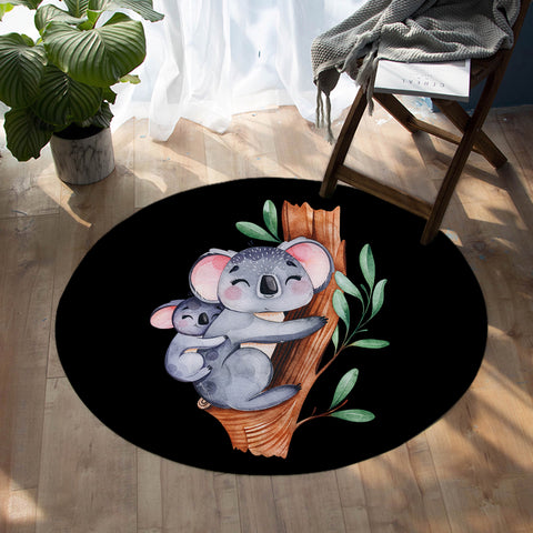 Image of Cute Koalas SW0880 Round Rug