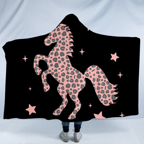 Image of Pink Unicorn Shade SW1201 Hooded Blanket