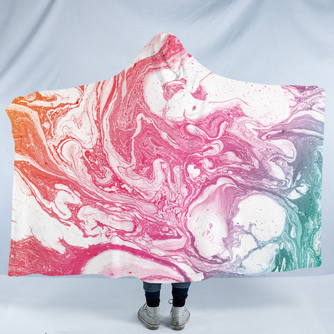 Image of Colorful Sand Pattern SW0021 Hooded Blanket