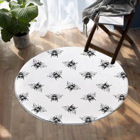 Image of Bee Army SW0516 Round Rug