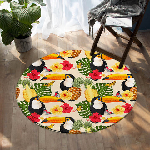 Image of Tropical Toucans SW0303 Round Rug