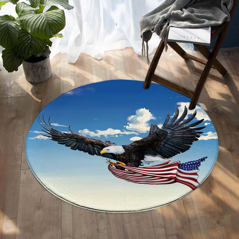 Image of American Eagle SW0285 Round Rug