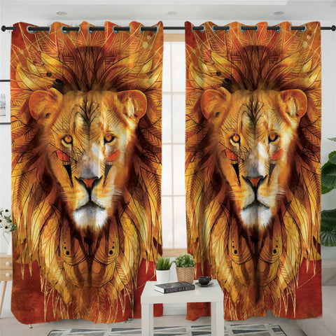Image of Regal Tigress 2 Panel Curtains