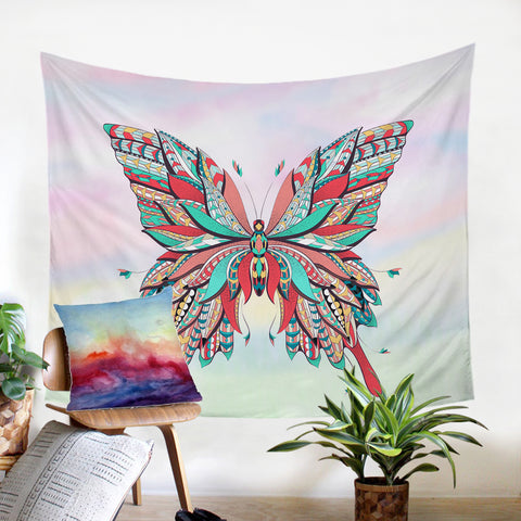 Image of Stylized Butterfly SW1094 Tapestry
