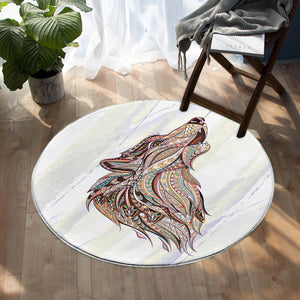 Howling Wolf SW0292 Round Rug