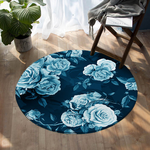 Image of Ghostly Roses SW0503 Round Rug