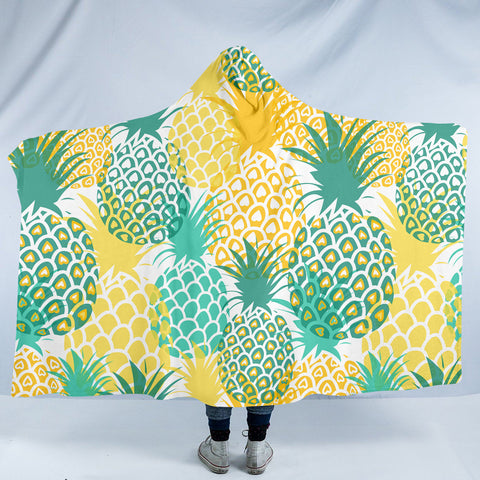 Image of Pineapple Patterns SW0515 Hooded Blanket