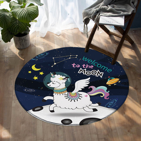 Image of Moon Sheep SW0008 Round Rug