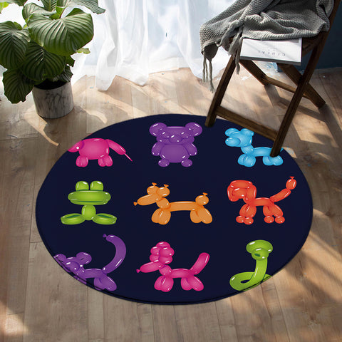 Image of Balloon Animals SW0020 Round Rug