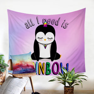 Rainbow Penguin SW1299 Tapestry