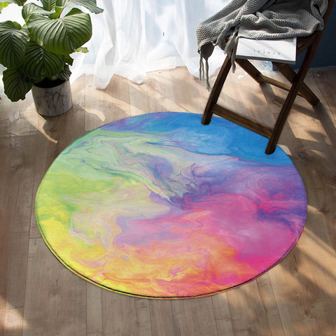 Image of Colorful Sky SW0295 Round Rug