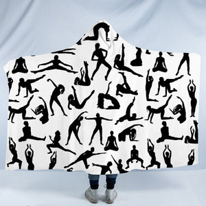 Exercise Poses SW0480 Hooded Blanket