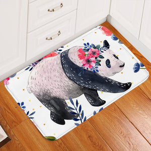 Flower Panda Door Mat