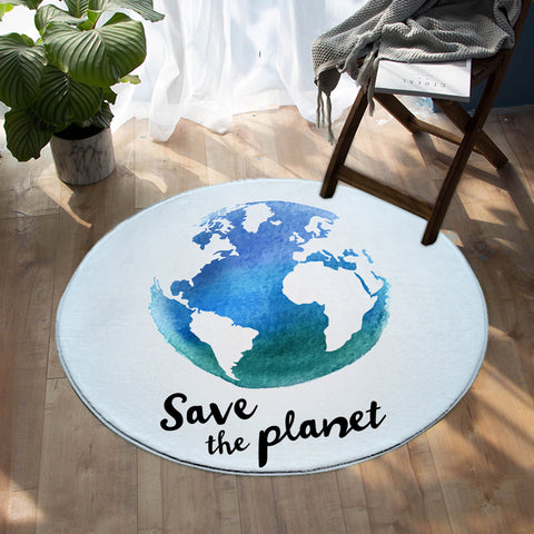 Image of Save The Planet SW0854 Round Rug