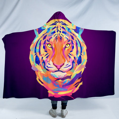 Image of Neon Tiger SW0996 Hooded Blanket