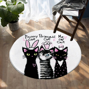 Kitty Sisters SW0993 Round Rug