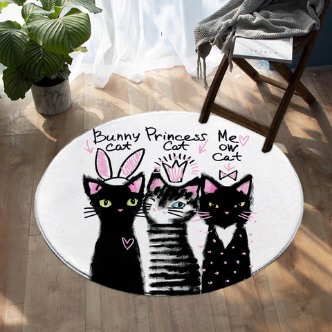 Image of Kitty Sisters SW0993 Round Rug