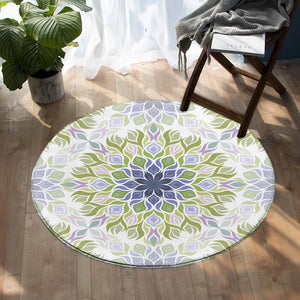 Delicate Flower SW0485 Round Rug