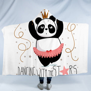 Dancing Panda SW0056 Hooded Blanket