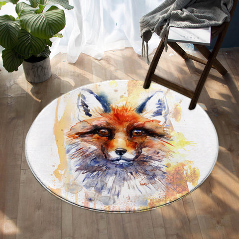 Image of Cute Fox SW1106 Round Rug